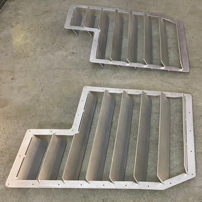 Universal Two Piece Hood Louvers